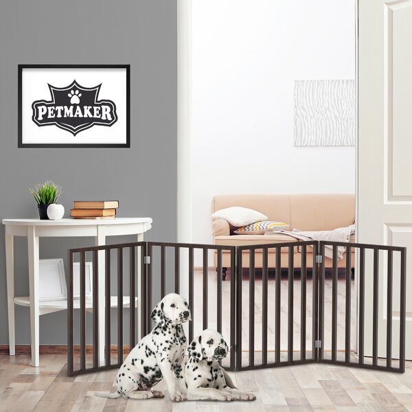 Petmaker Panel Wooden Free Standing Pet Gate & Reviews | Wayfair